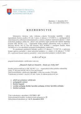 " "1 MINISTERSTVO &Scaron;KOLSTvA,