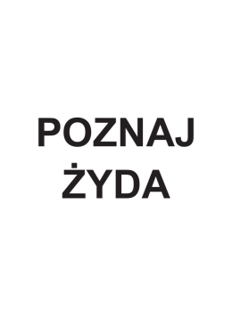 POZNAJ ¯YDA - Polska Partia Narodowa