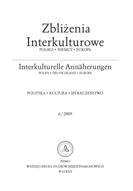 zeszyt nr 06/2009 - Zbliżenia Interkulturowe