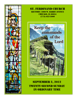 st. ferdinand church september 2, 2012 twenty