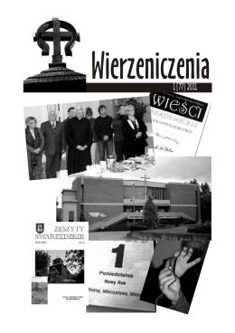 Wierzeniczenia 1/2011 [POBIERZ] - Parafia Św. Mikołaja w Wierzenicy