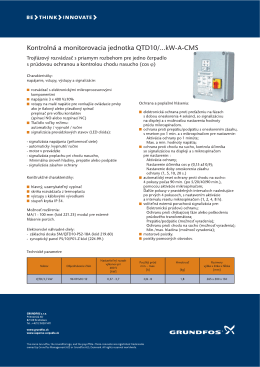 Kontrolná a monitorovacia jednotka QTD10/...kW-A
