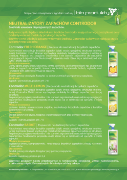 ! ! ! Neutralizatory zapach&oacute;w 02 płaski
