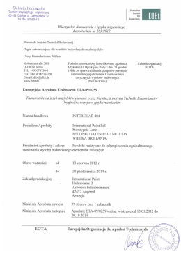 europejska aprobata techniczna eta-09/0259