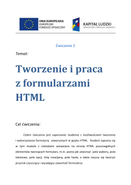 Formularze HTML
