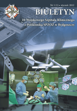 BIULETYN 1 - Wojskowy Szpital Kliniczny w Bydgoszczy