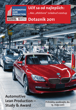 Dotazník 2011 - AUTOMOBIL PRODUKTION