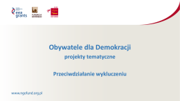 prezentacja w pdf - Obywatele dla Demokracji