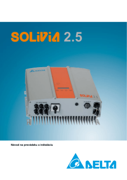 Solivia 2.5 manual