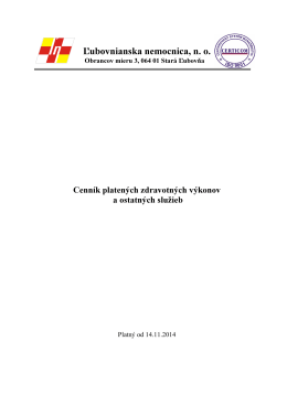 Cenník služieb platný od 14.11.2014 (pdf)