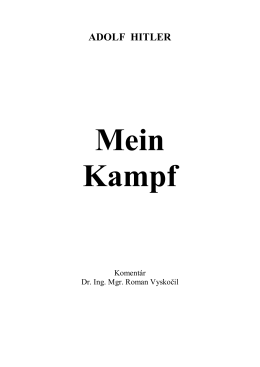 ADOLF HITLER Mein Kampf