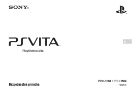 PlayStation Vita - Príručka bezpečnosti