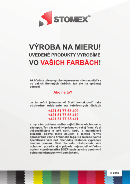 vaších farbách!