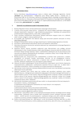 Regulamin strony internetowej http://b2b.matras.pl/ I. Administrator