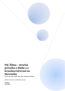 FSC dokument - Figure Skating Club Žilina