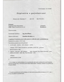 Zápisnica o pojednávaní