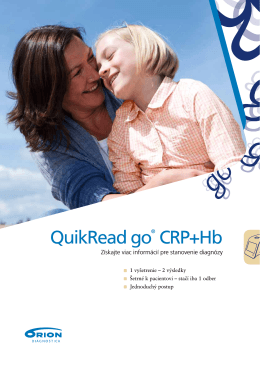 QuikRead go® CRP+Hb