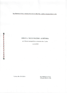 Audit.správa 2013