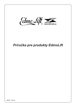 Príručka pre produkty EdmoLift