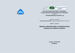 pozvánka na stiahnutie - Slovenská spoločnosť geodetov a