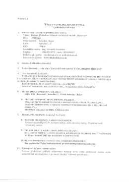 ČOV - DD a DSS Hrochoť