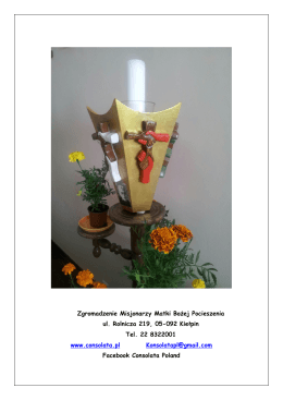 biuletynu w formacie pdf - Zgromadzenie Misjonarzy Matki Bożej