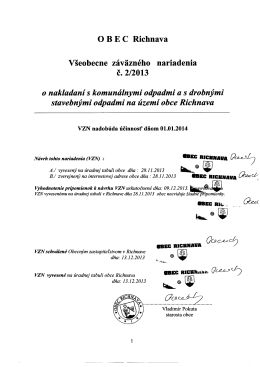 VZN 2/2013 - Obec Richnava