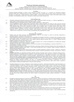 Obchodn&eacute; podmienky - EVERESTREALITY.sk