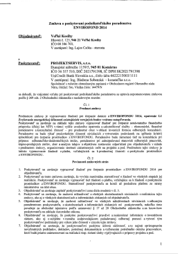 Zmluva o poskytovaní podnikateľského poradenstva