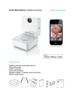 Smart Baby Monitor (Digitálna pestúnka)