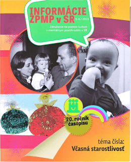 Inform&aacute;cie ZPMP v SR, 5-6/2013, Združenie na pomoc