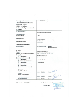 Verejný Obstarávateľ : Pfĺlﬂhﬂ Č-9/2ĺ2015