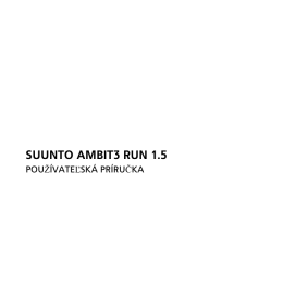 SUUNTO AMBIT3 RUN 1.0
