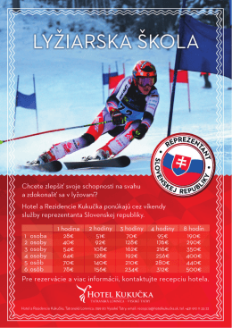 Chcete zlep&scaron;&iacute; - Hotel Kukučka