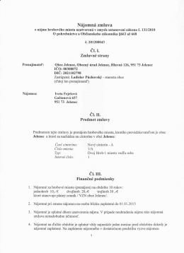 Čl. I. - Obec Jelenec