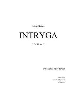 INTRYGA - Dziennik teatralny