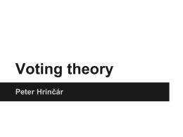 Voting theory