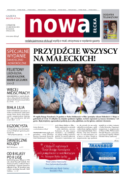 Przyjdźcie wszyscy na małeckich! - nowa