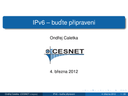 IPv6 – buďte připraveni