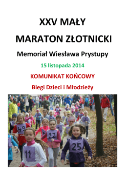 XXV Mały Maraton Złotnicki