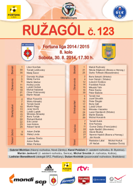 Ružagól 123 - MFK Košice