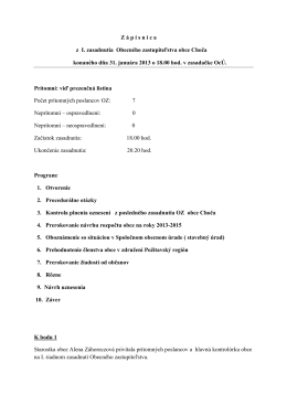 Zápisnica OZ z 31.01.2013 – dokument k nahliadnutiu