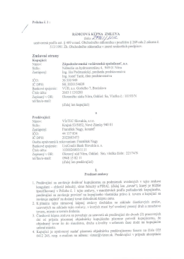 Rámcová Kz "Koagulant - chlorid železitý, síran železitý a PIRAL"