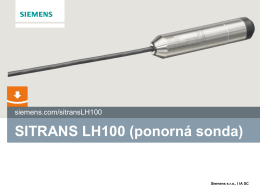 SITRANS LH100 (submersible sensor)