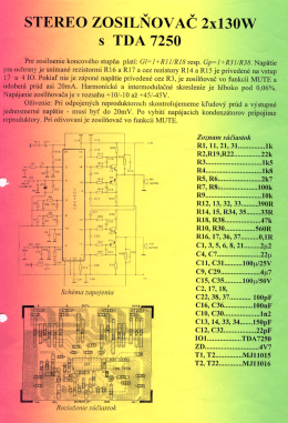 sTEREo ZOSILŇOVAČ 2x130W S TDA 7250
