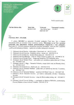 štátne lesy tatranskěho národneho parku tatranská