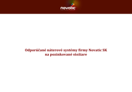 Odporúčané náterové systémy firmy Novatic SK na