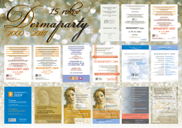 15 rokov - Slovenská Spoločnosť estetickej dermatológie a kozmetiky