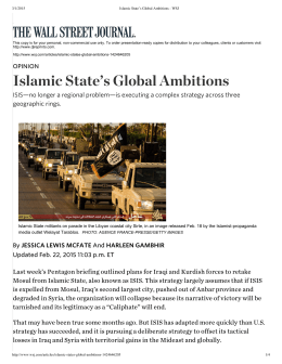 Islamic State`s Global Ambitions