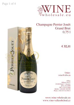 Champagne Perrier Jouët Grand Brut 0,75 l